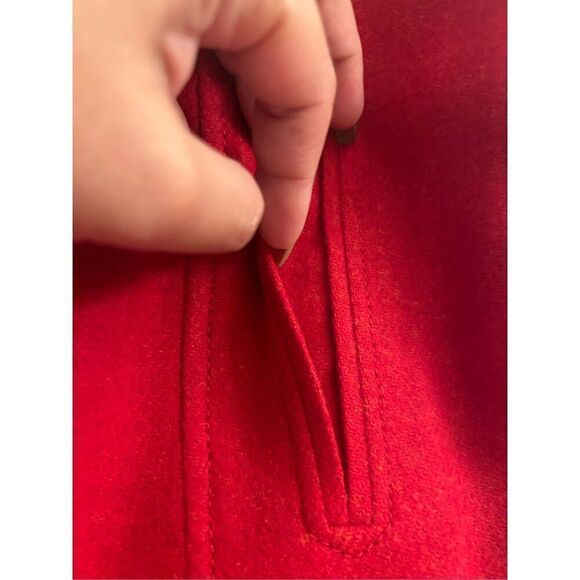 Talbots Red Wool Skirt 10P Holiday, Christmas, Valentine's Day EUC - Picture 5 of 8